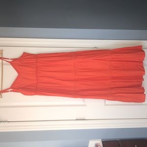 Joie poppy orange maxi dress